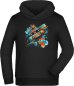 Preview: Skater Hoodie Kids Hooded Sweater - Born to Skate Lettering i534